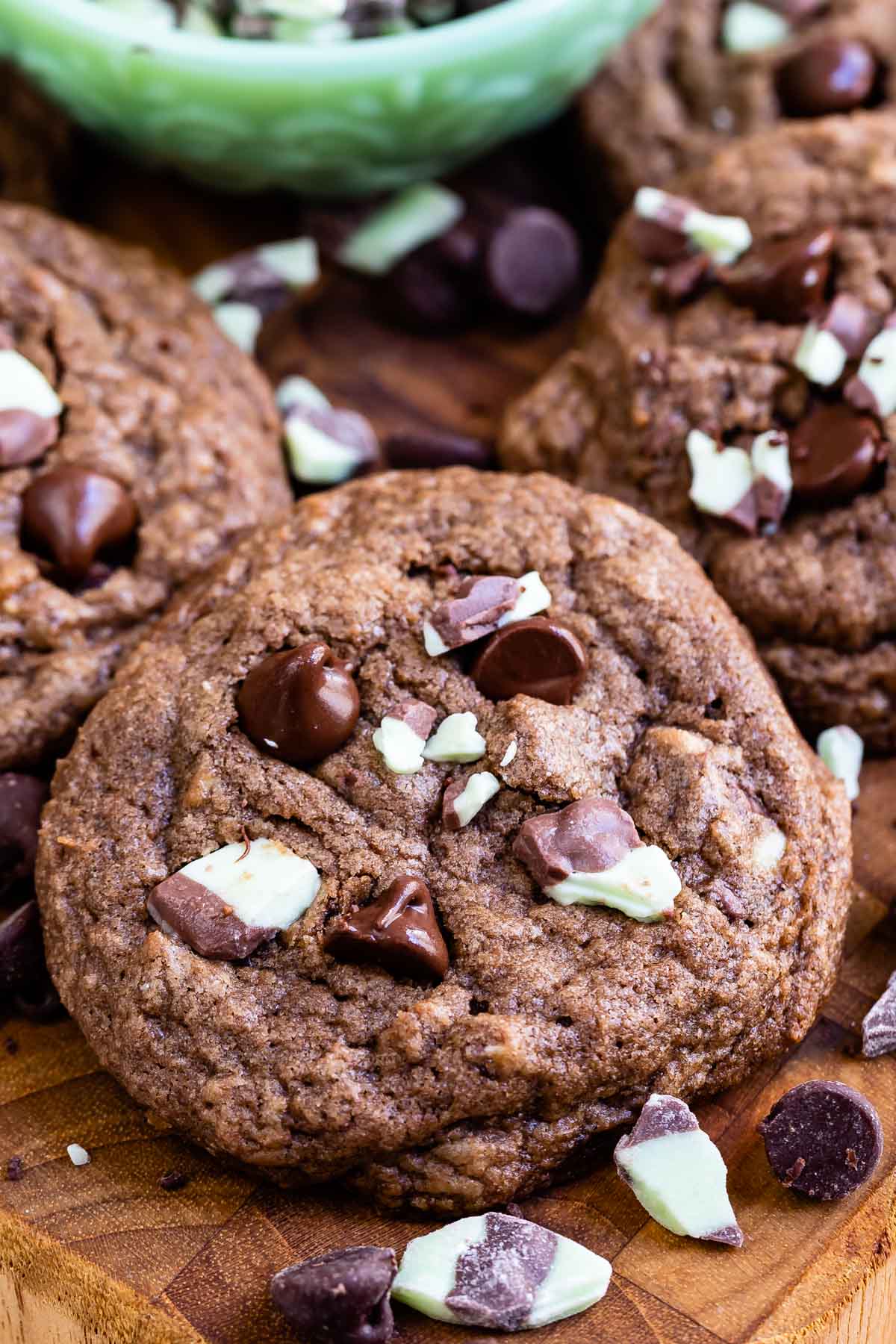 Double Chocolate Chip Mint Cookies